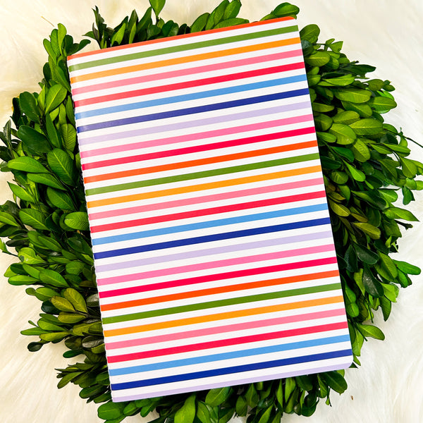 Colorful Striped A5 Lined Journal