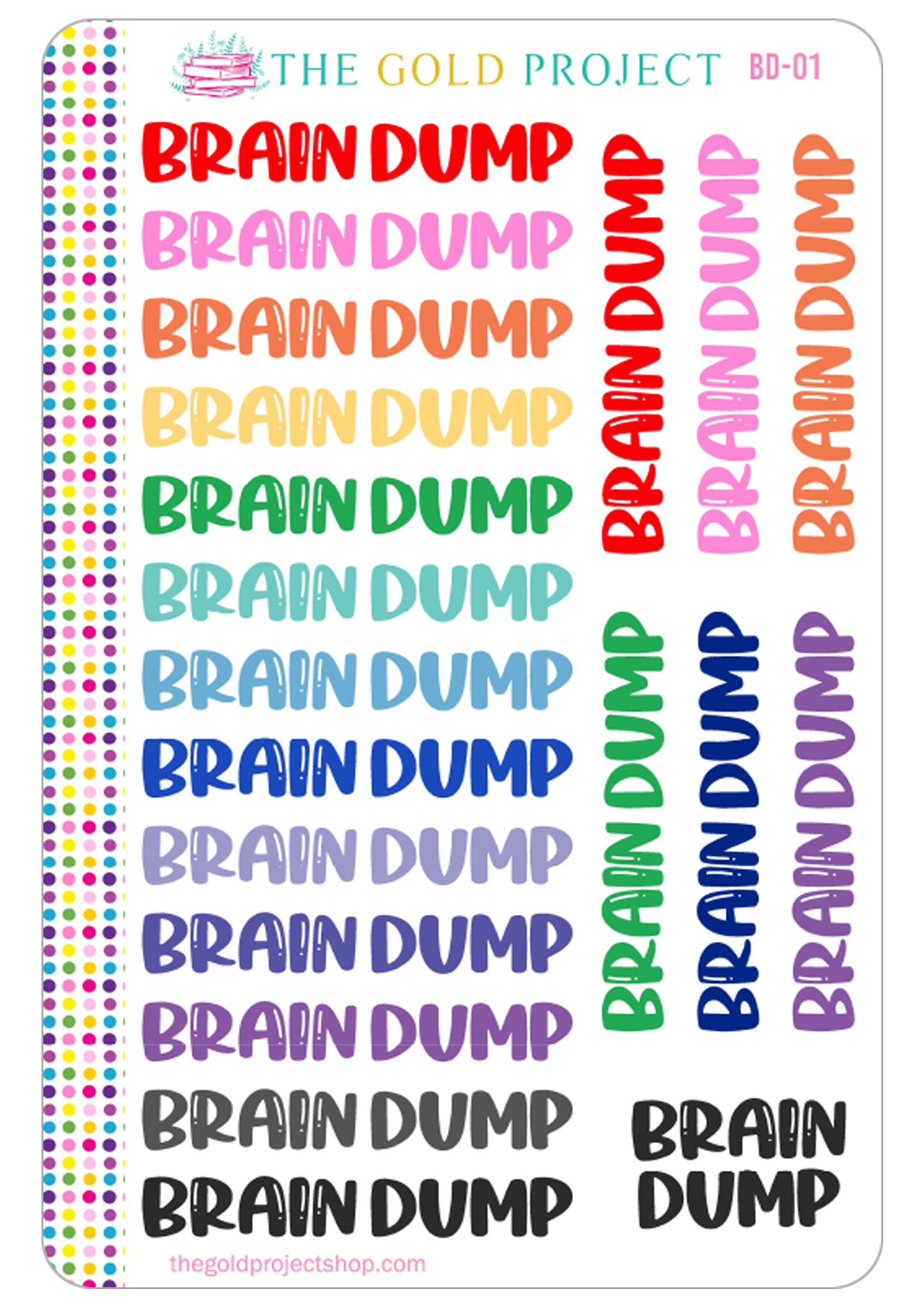 BD-01 Brain Dump Banners