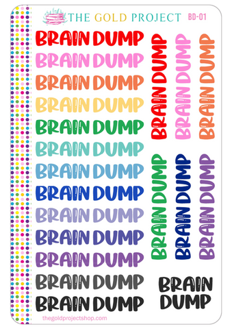 BD-01 Brain Dump Banners