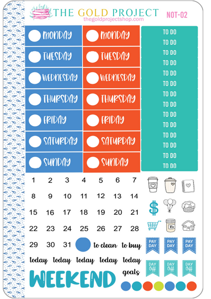 Note to Self Weekly Kit