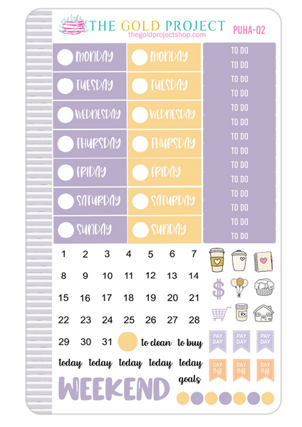 Purple Halloween Weekly Kit