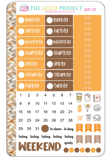 Autumn Planner Weekly Kit