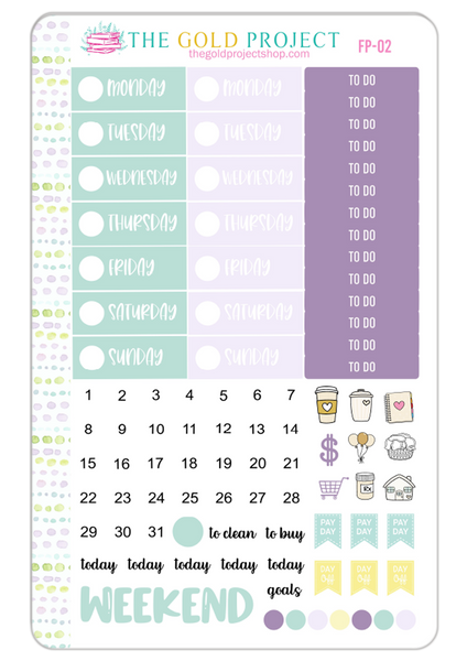 Floral Planner Weekly Kit