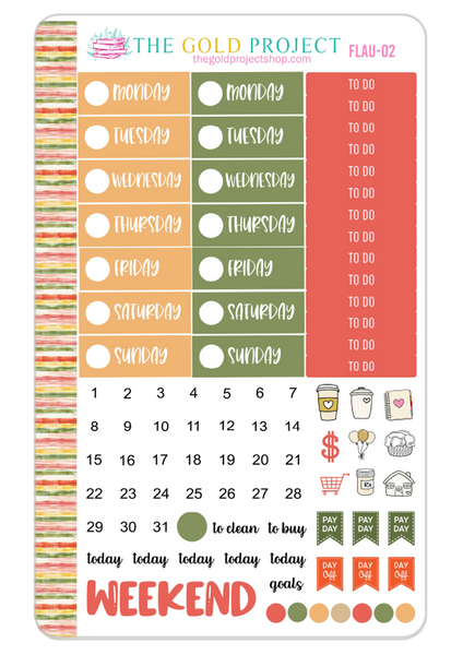 Floral Autumn Weekly Kit