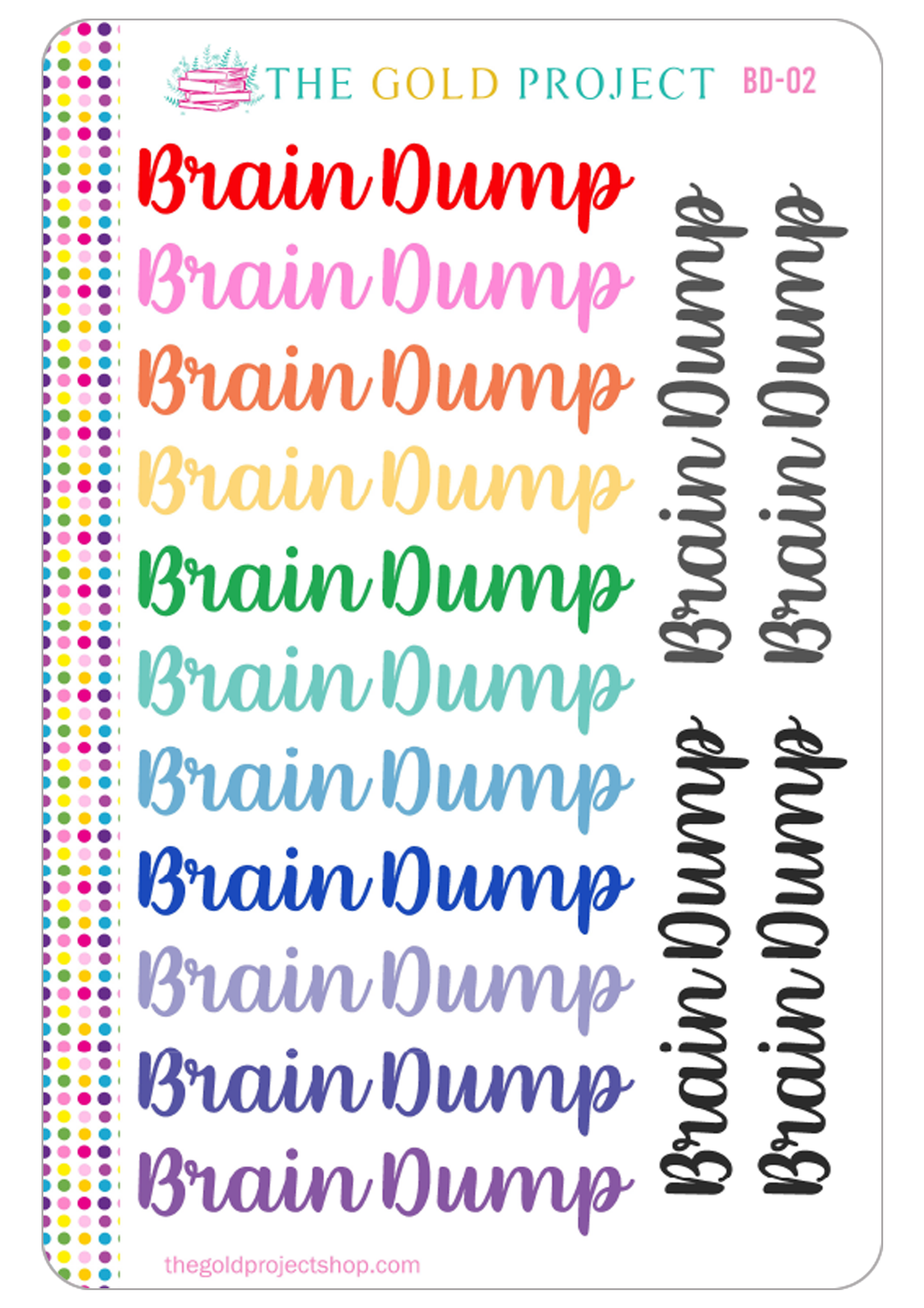 BD-02 Brain Dump Banners