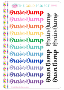 BD-02 Brain Dump Banners