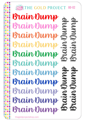 BD-02 Brain Dump Banners
