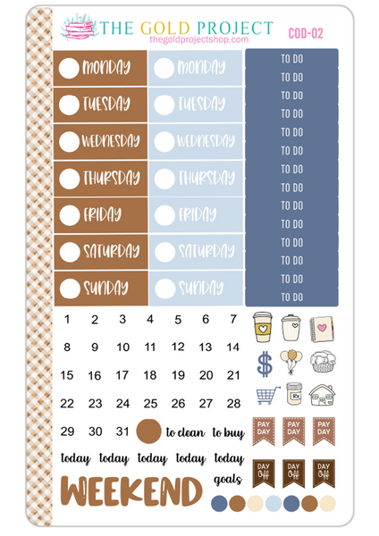 Coffee and Denim Weekly Kit