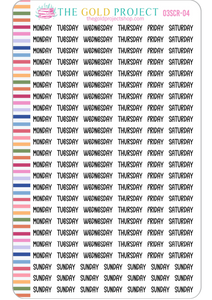 Days of the Week 3 Scripts