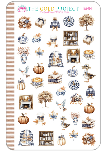 Blue Autumn Weekly Kit