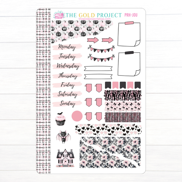 Pretty Haunting Erin Condren Weekly Kit