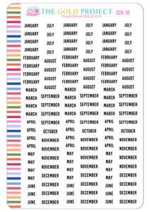 Months of the Year Scripts