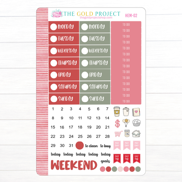 Holiday Embrace Weekly Erin Condren Kit