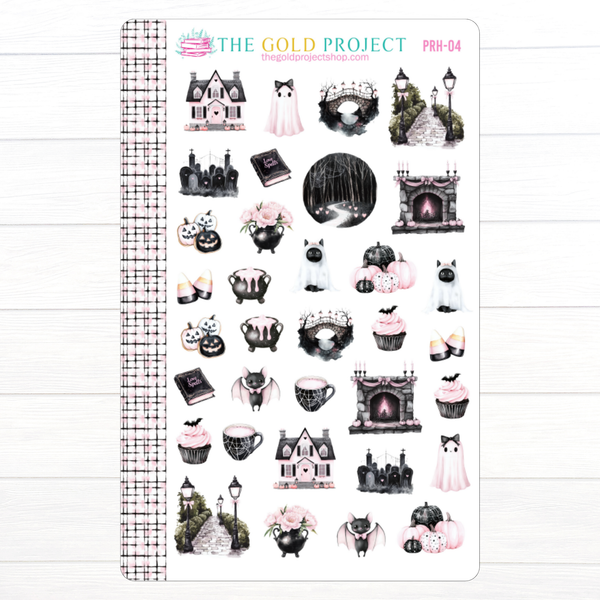 Pretty Haunting Erin Condren Weekly Kit