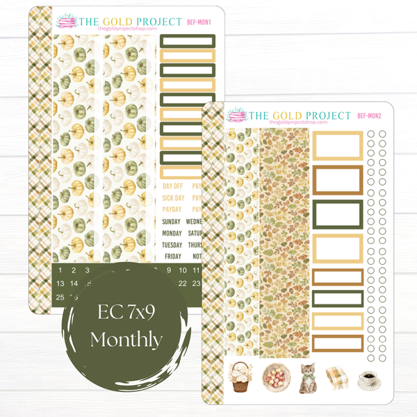 Beloved Fall Erin Condren Monthly Kit