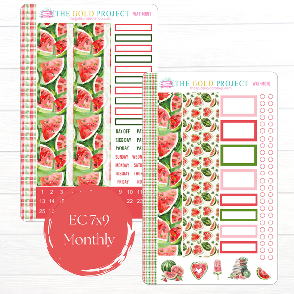 Watermelon Erin Condren Monthly Kit