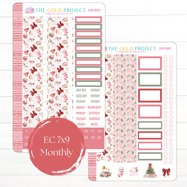 Holiday Embrace Erin Condren Monthly Kit