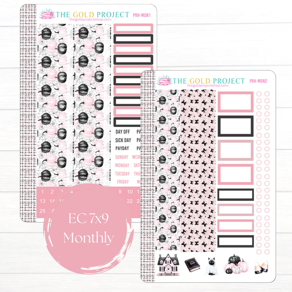 Pretty Haunting Erin Condren Monthly Kit