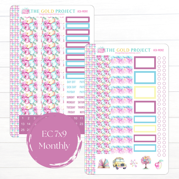 Academics Erin Condren Monthly Kit