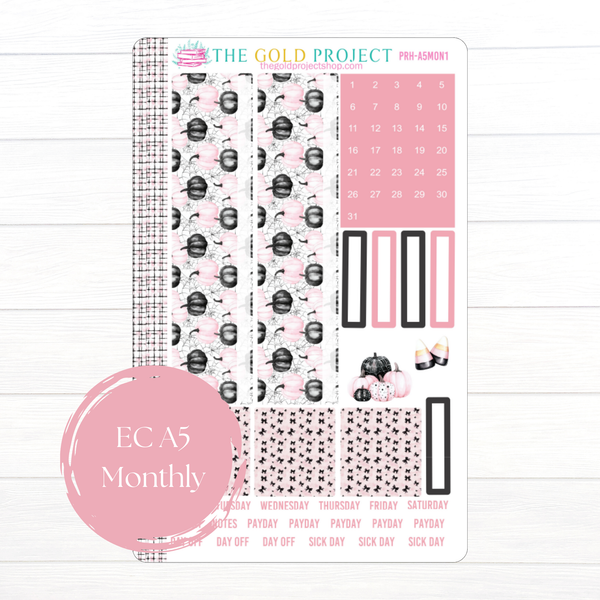 Pretty Haunting Erin Condren Monthly Kit