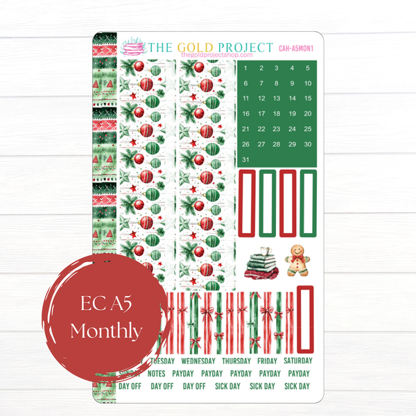 Christmas at Home Erin Condren Monthly Kit