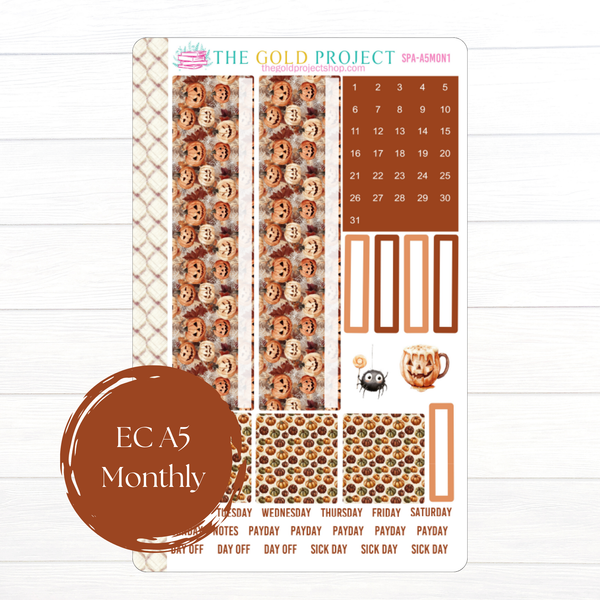 Spelling Autumn Erin Condren Monthly Kit