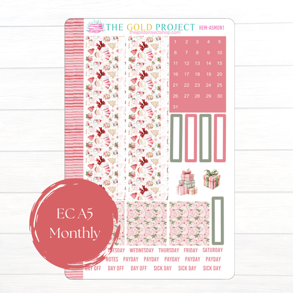 Holiday Embrace Erin Condren Monthly Kit