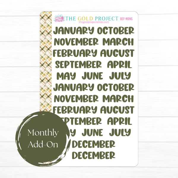 Beloved Fall Plum Paper Monthly Kit