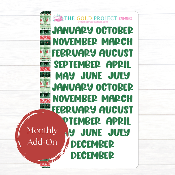 Christmas at Home Erin Condren Monthly Kit