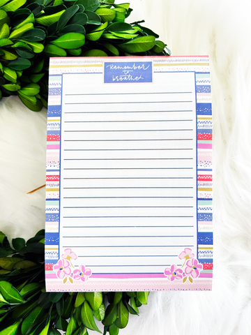 Just Breathe 4x6 Lined Sticky Notes