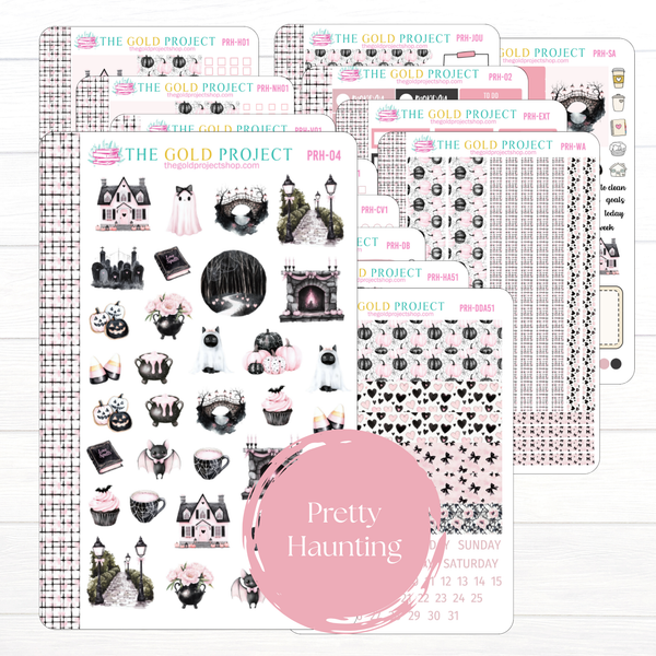 Pretty Haunting Erin Condren Weekly Kit