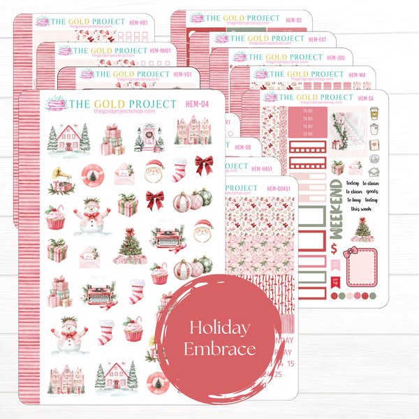 Holiday Embrace Weekly Erin Condren Kit