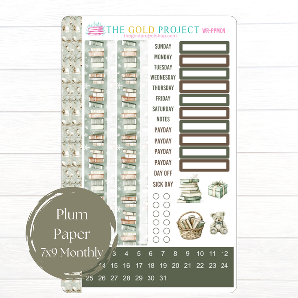 Winter Reader Plum Paper Monthly Kit