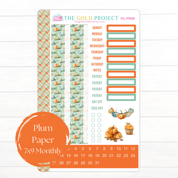 Pumpkin Latte Plum Paper Monthly Kit