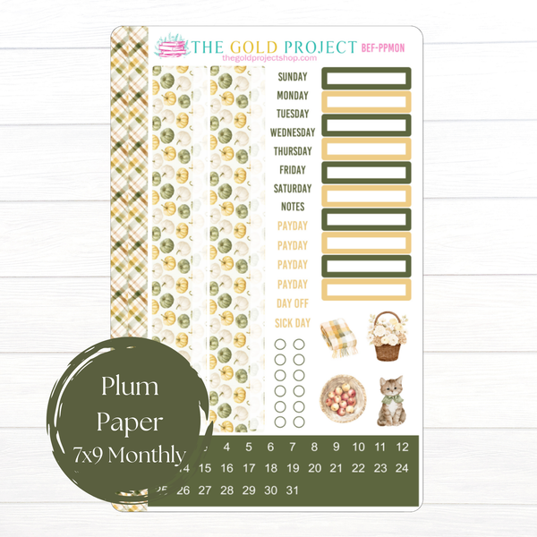 Beloved Fall Plum Paper Monthly Kit