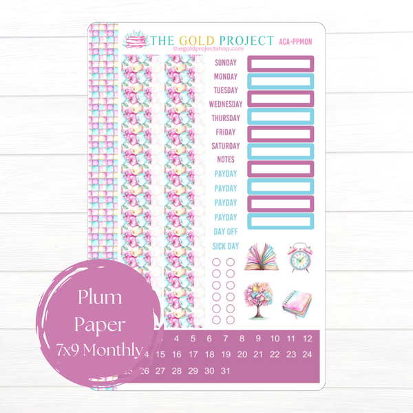 Academics Plum Paper Monthly Kit