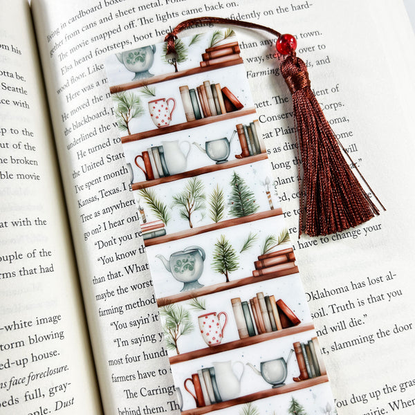 Winter Bookshelf Bookmark