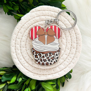 Magical Safari Cupcake Keychain