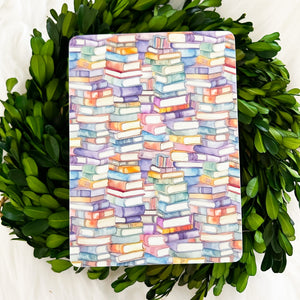 Rainbow Book Stack Kindle Insert Weatherproof Sticker