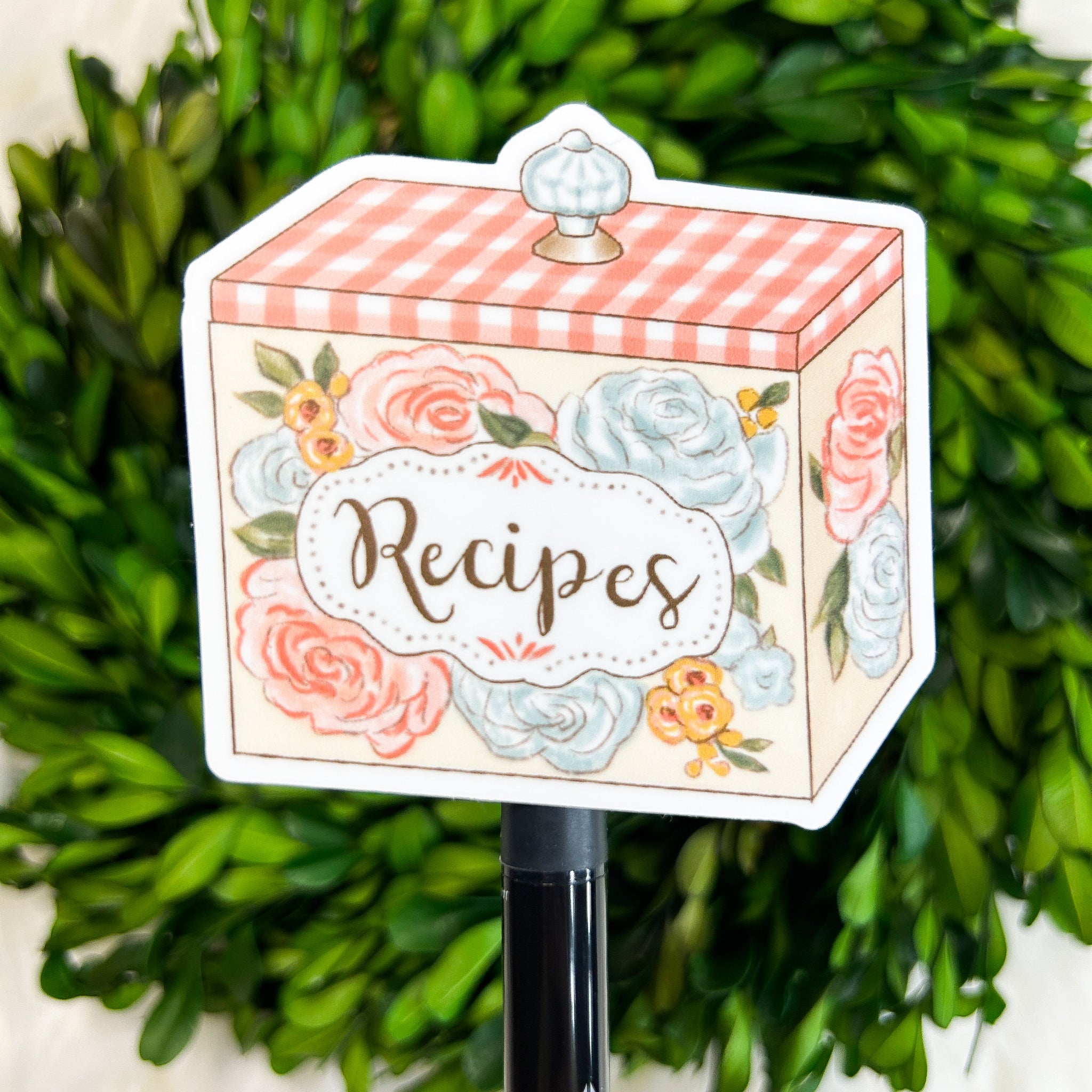 Recipe Box Weatherproof Sticker