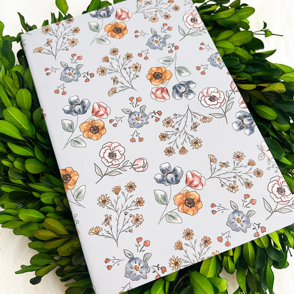 Fall Floral A5 Lined Journal