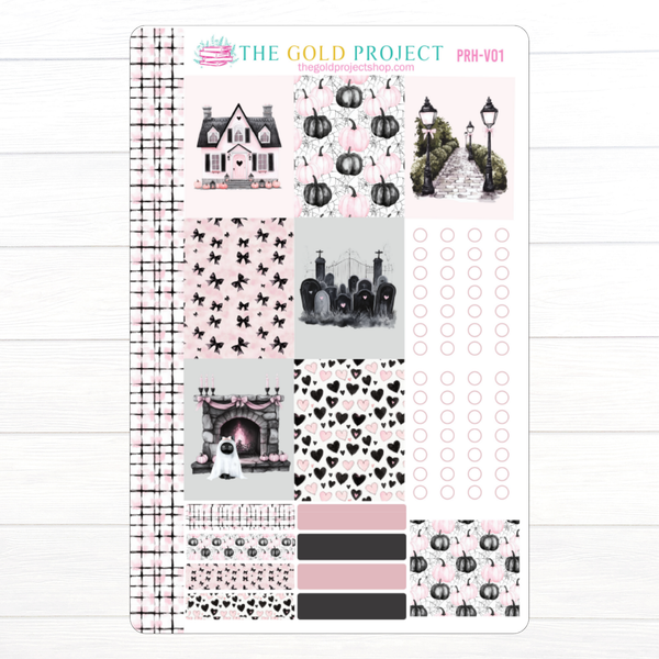 Pretty Haunting Erin Condren Weekly Kit