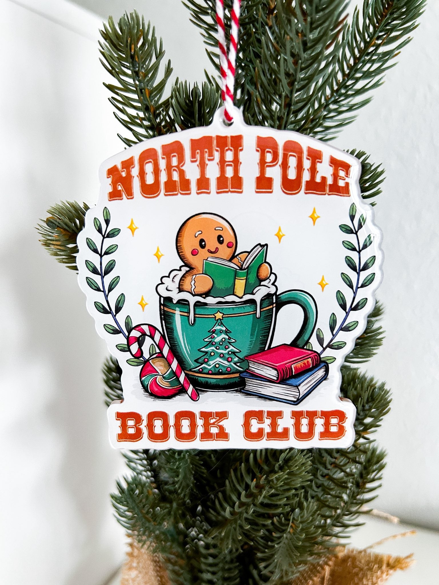 North Pole Book Club Ornament