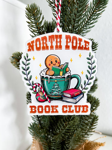 North Pole Book Club Ornament