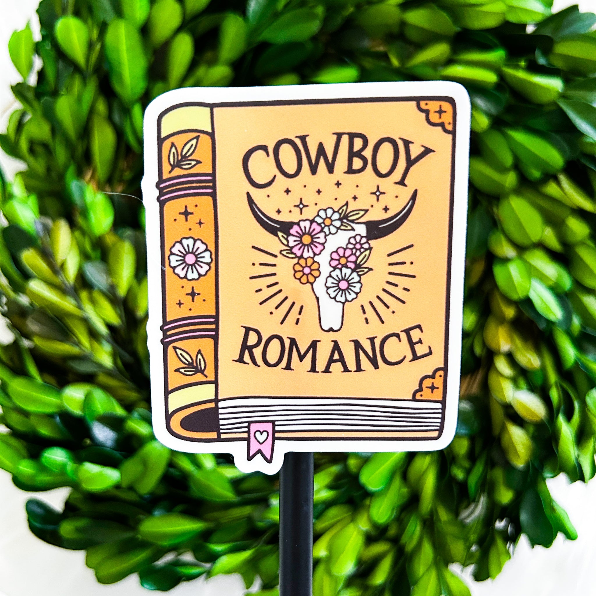 Cowboy Romance Weatherproof Sticker