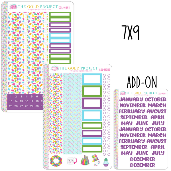 Colorful Christmas Monthly Kit