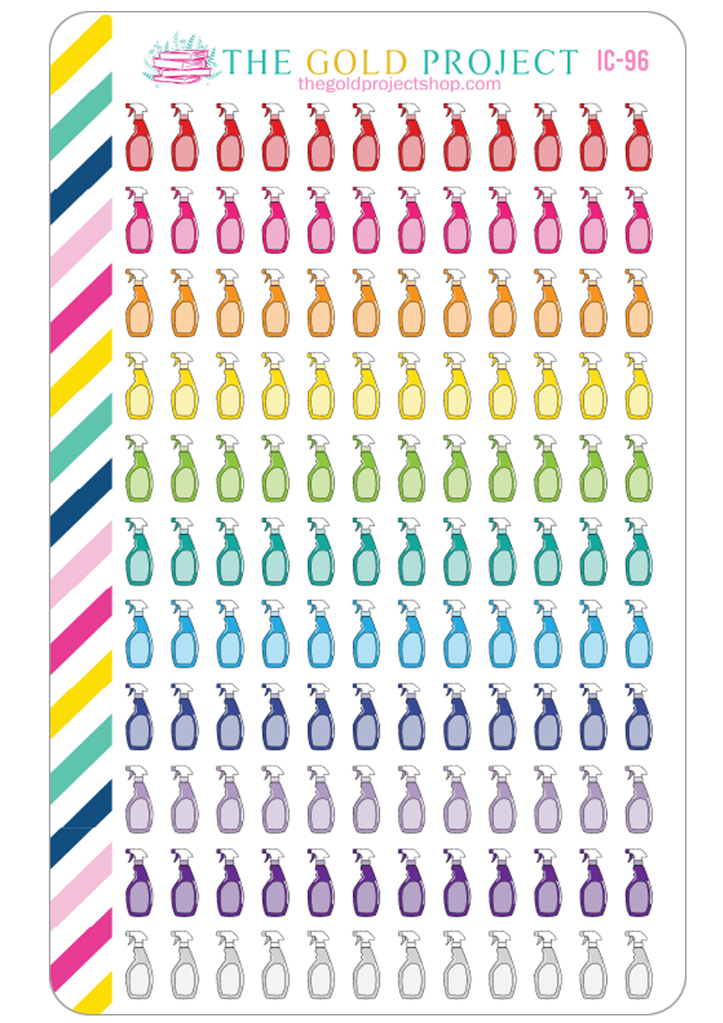 Cleaning Squirt Bottle Icons