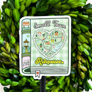 Small Town Romance Weatherproof Sticker
