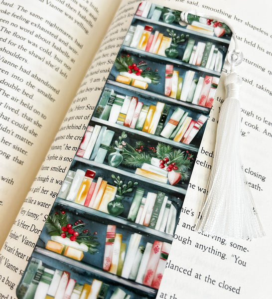 Christmas Bookshelf Bookmark