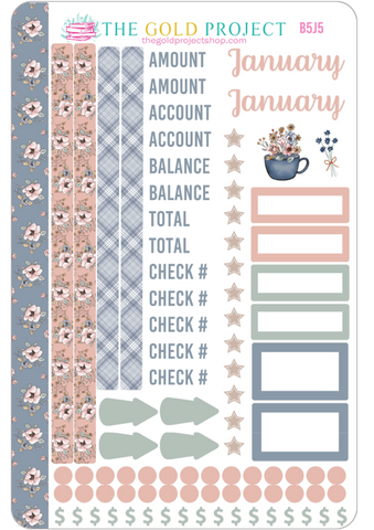 January Bill Tracker 5 Stickers